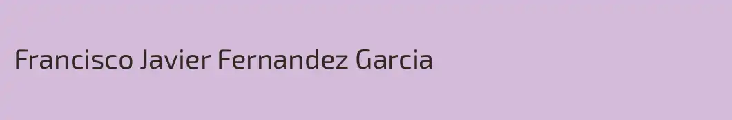 Francisco Javier Fernandez Garcia